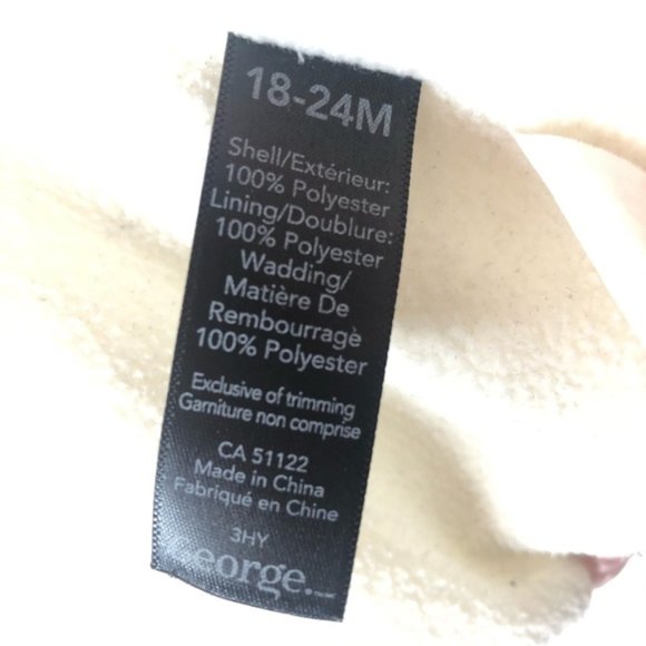 18-24 months pink winter jacket with faux fur - Picture 5 of 7